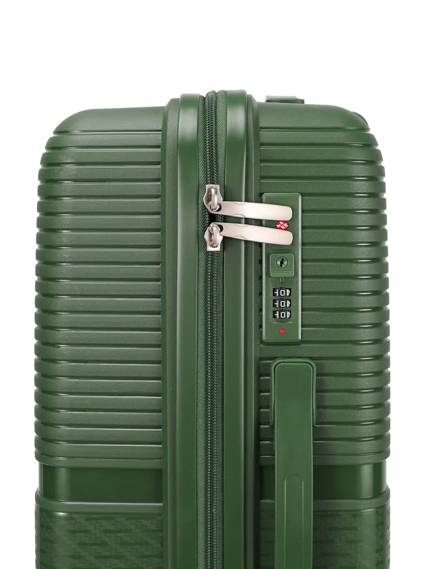Vertical-Rib PP Trolley Set with TSA Lock — view 5 (SXLPPB016)