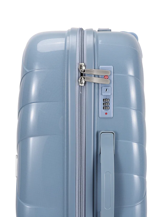 Diamond-Pattern PP Luggage Set with TSA Lock — view 4 (SXLPPB017)