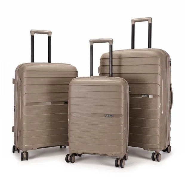 Horizontal-Rib PP Luggage Set with TSA Lock — view 4 (TSXPP0813)