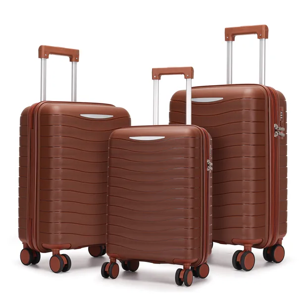 3-Piece PP Luggage Set 20/24/28 with TSA Lock — view 1 (XYPP05)